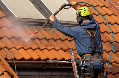 Démoussage et hydrofuge de toiture à Liomer